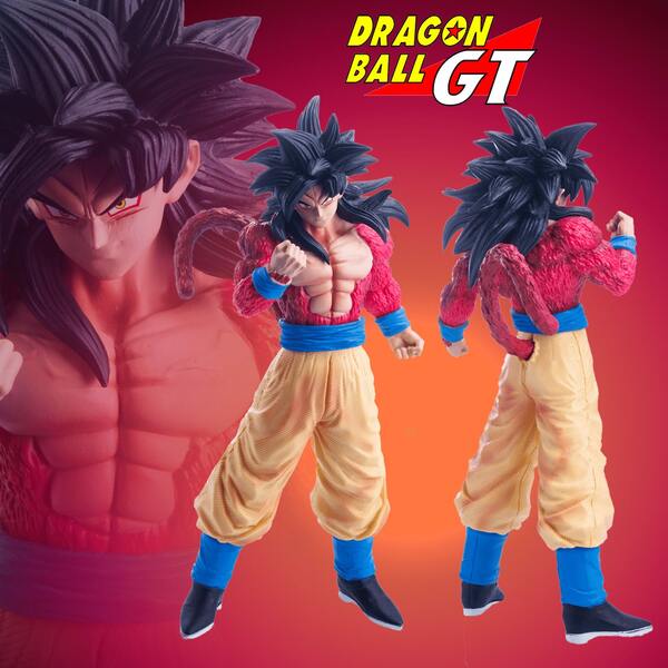 Figura de Super Saiyan4, , Figura de anime, Mercancía de anime, Regalo de mercancía de anime para el cumpleaños de amigos, Estatua de personaje de anime de sangre caliente, Decoración de escritorio, Decoración de PC, Decoración de ramen, Figura coleccionable, Regalo del Día de San Valentín, Regalo pequeño, Figura coleccionable