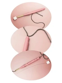 四档可调节手工刺绣编织工具，浅蓝/粉色，适用于创意项目 - 4檔可調式戳針 - 查看 1