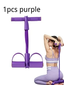 4 Pack Yoga Resistance Bands, Purple, Pink, Blue, Suitable For Home Workout - Stretchable Cords For Full Body Training, Abdominal Shaping, Rowing And Flexibility Exercises, Stackable Fitness Equipment, Suitable For Yoga And Toning, Figure 8, Yoga Ball, Pull-Up Assist, Thigh Trainer, Gym, Sweating, Pilates - Multicolor - View 20