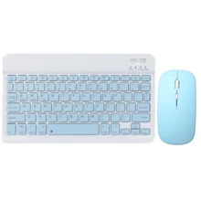 2026 Christmas/New Year Gift Bluetooth Keyboard Mouse Set, Portable Wireless Keyboard (150mAh) And Mouse Set, Compatible With Samsung Tablets, Apple IPad (IOS 13+), Android Smartphones And Windows Systems - Multicolor - View 15