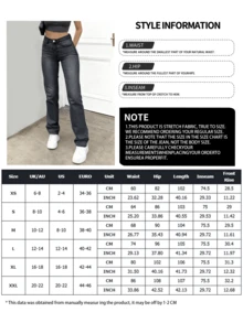 NVFelix 2026 高腰性感修身直筒牛仔裤，弹力面料，做旧水洗，优雅的Y2K街头风，适合春夏日常穿着，深灰色休闲款 - 深灰色 - 查看 6