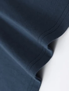 Disney Series & Toy Story Patterned Cotton T-Shirt-Woody And Buzz Lightyear Fun Linkage Pattern Printing, Casual Round Neck T-Shirt, Double-Sided Printed Design, Very Suitable For Disney Fans And Casual Clothes, Everyday T-Shirts With Interesting Patterns And Comfortable Styles. - 藏蓝色 - 查看 5