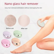 1pc Nano Glass Painless Exfoliating & Hair Removal Device, Physical Hair Removal Without Skin Damage, Gently Rubs To Remove Excess Hair And Calluses For Smooth Skin - Multicolor - View 1