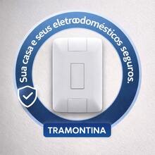 Kit 20 Interruptores Simples 16 Amperes Linha Aria Tramontina Caixa Fechada - Branco - Visão 4