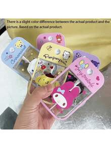 SANRIO 1个50毫升可爱旅行喷雾瓶，便携式保湿喷雾瓶，多功能香水瓶，防漏小巧瓶身，卡通狗狗旋律动画设计，适用于水、酒精和爽肤水（部分配件随机发货） - 彩色 - 查看 10