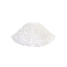 Women & Girls' Puffy Tulle Layered Pleated Skirt With Elastic Waist, Suitable For Birthday Party - White - View 9