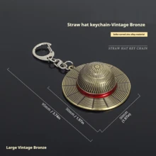 Metal Pirate Hat Keychain - Decorative Model - Home Decor - Anime Peripheral - Keychain - Birthday Gift - Holiday Gift - Christmas Gift - Halloween Gift - Perfect Gift - Multicolor - View 10