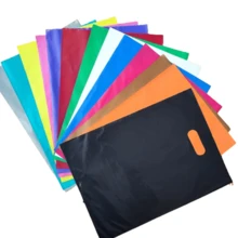Sacolas Plásticas para lojas 30x40 Boca Vazada Pacote Com 25 Unidades - super resistentes - Azul - Visão 3