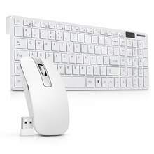 Slim Wireless 2.4 Ghz K-06 Premium Keyboard And Mouse Kit - 黑與白 - 查看 1