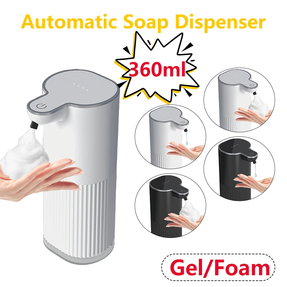 DONASIRA 360ml Capacity Touchless Smart Infrared Sensor Soap Dispenser, Automatic Foaming Soap Dispenser For Home Kitchen Bathroom, Public Hand Sanitizer, High-Tech Cleaning Hygiene Product, Suitable For Handwashing And Dishwashing, New Winter Product