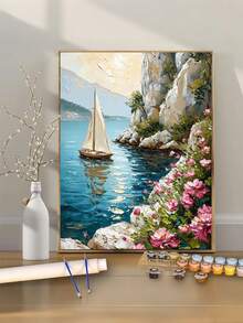 成人DIY数字油画套装，可爱卡通青蛙图案，适合初学者和手工爱好者，可装饰客厅、卧室、书房等室内空间，是圣诞节、新年、情人节、复活节的理想手工礼物，也是一份贴心的礼物。 - 套裝 - 查看 2