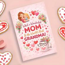 1 张贺卡 + 1 个信封 温馨的母亲节和祖母节贺卡，完美表达家人在特殊场合或日常时刻的爱与感激 - 套裝 - 查看 1