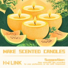 HWLINK 10ml 甜瓜果香精油,適用於蠟燭製作、擴香機/加濕器、室內香氛、節日禮物,天然清新果香,汽車芳香療法 - Cucumber melon - 查看 5