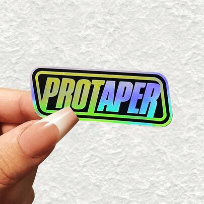ProTaper Logo Decal - High Quality Off-Road Motorcycle And Bicycle Handlebar Sticker, Weather-Resistant Waterproof Adhesive, Enhances Visibility And Style, Easy To Apply And Remove, Suitable For Motorcycle And Bicycle Accessories, Fashionable Design, Premium Printing, ProTaper, ProTaper Sticker