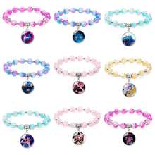 1件新款热销女巫狩猎团体串珠吊坠手链，冰裂纹设计，宝石镶嵌手链，闺蜜款，手链，新年礼物，生日礼物（随机款式） - 彩色 - 查看 7