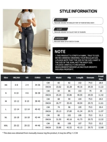 NVFelix Quần jeans ống đứng nữ mới năm 2026, làm từ vải co giãn với hiệu ứng giặt vintage, thanh lịch và thời trang, phong cách đường phố Y2K, trang phục thường ngày đa năng cho mùa xuân/hè, màu xám đậm. - Màu xám đen - Xem 6