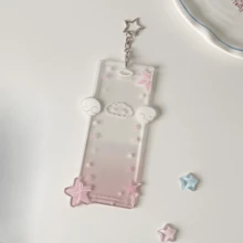 1pc Angel Wings Cartoon Print Life Quadrant Card Holder, Acrylic Hanging Quadrangular Card Case For Fangirls - Card Sleeve - View 14