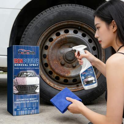 1 Set Powerful Rust Remover Spray For Cars - Metal Polish & Anti-Rust Coating, Yellow Stain Cleaner & Refinishing For Auto Body, Wheels, Tools - Quick Cleaning & Shine Restoration,Gifts For Men And Women Suitable For Valentine's Day, New Year's Day, Birthdays, Weddings And Parties,Car Acessesories,Car Acessesories Women,Car Stuff,Car Acessesories Interior,Quick Ship Items,Free Shipping
