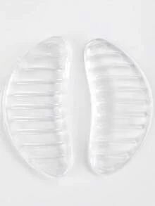 QKC 1 Pasang Bantalan Tumit Silikon, Sol Anti Selip, Sisipan Penopang Lengkungan Kaki yang Nyaman untuk Olahraga - Clear - View 6