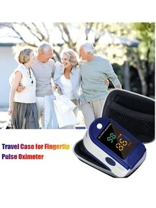 便携式指尖脉搏血氧仪及便携包/单支脉搏血氧仪/单支脉搏血氧仪便携包：心率监测器 - 本产品不含电池！请使用AAA电池，注意正负极。小巧便捷，是圣诞节、万圣节和感恩节的理想礼物。 - 彩色 - 查看 3