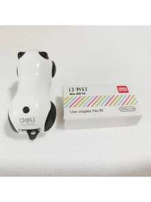 1件套创意卡通订书机套装，小型手动便携订书机，熊猫迷你订书机 - A - 查看 3