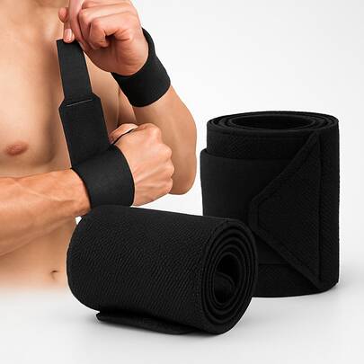 Munhequeira De Punho Crossfit Protetor Profissional Crossfit e Academia Premium PRETA