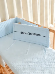1件装多色婴儿床围，一体式可水洗床垫，保护垫，婴儿床护栏，新生儿床围，婴幼儿床护栏和床围布套，婴儿房装饰 - 彩色 - 查看 18
