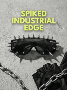 1副赛博朋克铆钉时尚眼镜，个性化时尚派对装扮赛博朋克眼镜，独特的朋克风格时尚眼镜，适合酒吧、夜店等场合。 - 彩色 - 查看 2