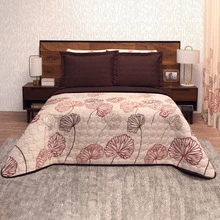 DECO HOGAR Edredón Ligero Capitonado Ultrasónico Suave y Fresco, Resistente y Fácil de Cuidar Varios Modelos - Marrón Chocolate - Ver 4