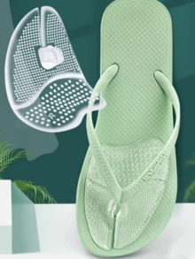 1 Pair Toe Separator Flip Flop Cushions, Transparent Forefoot Protective Shock Absorbing Pads - Transparent - View 9