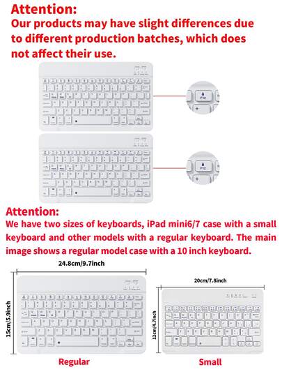 Wireless Bluetooth Keyboard (150mAh) With Detachable Keyboard Case And Stylus Holder, Compatible With Samsung Galaxy Tab And IPad, Redmi Pad SE (Pink)