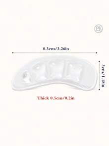 QKC 2pcs Anti-Slip Metatarsal Pads, Transparent Half-Insole Shoe Inserts, Non-Slip Wear-Resistant Insoles, Suitable For High Heels - Transparent - View 5