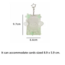 1pc Cute Angel & Star Print Card Holder, Student 3-Inch Photo Display Clip, Bus Card Case - Star Card Holder - View 10