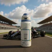 Owal-A 32盎司不锈钢保温水瓶 - 防漏运动水瓶，配备双功能吸嘴盖、翻盖吸管和宽口设计 - 保温/保冷长达24小时 - 非常适合健身、旅行和日常使用 - 彩色 - 查看 4