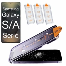 适用于三星 Galaxy S25 Edge、S24、S23、S22、S21 Plus、Ultra、A16、A73、A72、A71、A55、A54、A53、A52、A51、A50、A40s、A35、A34、A33、A32、A31、A25、A06、A05 4G/5G、Z-Fold2、Z-Fold3、Z-Fold4、Z-Fold5、W2021、W2022、W2023、W2024 的钢化玻璃屏幕保护膜。易于安装，防水、防震、防摔、防刮、防指纹，全屏覆盖。 - 3Pcs High Defxinition - 查看 24