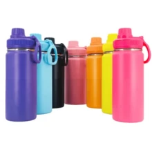 Garrafa Térmica Inox 1100ml Antivazamento Esportiva Água Quente e Fria Por Mais Tempo - Vermelho - Visão 1