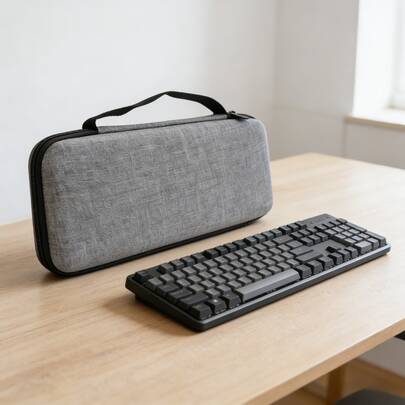 Bolsa de almacenamiento de viaje, caja de almacenamiento de teclado conveniente, bolsa de almacenamiento electrónico impermeable, bolsa de almacenamiento de accesorios digitales, organizador de viaje, accesorios de maleta pequeña, artículos esenciales para cruceros, bolsa de viaje, organizador de viaje portátil, organizador de vacaciones portátil.