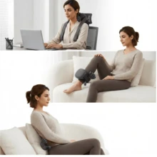 Shoulder & Neck Massager, Bionic Heated Massage Device, Acupressure Neck Massager, 4D Kneading Full Body Massage, Simulating Real Hand Massage, Relieve Pain And Relax Muscles. Suitable Gift For Women, Men, Moms, Dads - Black - View 3