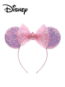 Disney 1个米奇老鼠发箍，米奇亮片皇冠发箍，派对头饰，拍照道具，适合生日派对、复活节活动，可爱卡通发饰，公主装扮装饰，粉丝美妆家居发饰发箍 - 彩色 - 查看 2