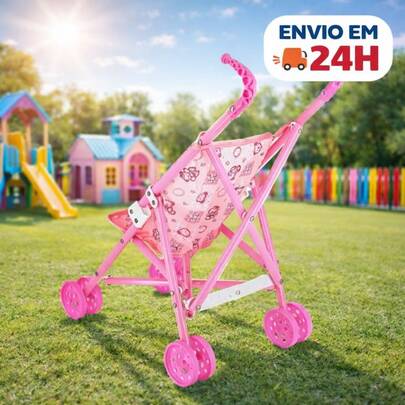 Carrinho de Boneca infantil  dobravel brinquedo