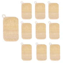 Set de 3 piezas de esponjas de luffa natural, 100% puro natural, adecuado para lavar los platos - Multicolor - Ver 9