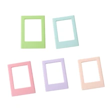 5/6pcs Bohemian 3-Inch Round Horizontal Plastic Magnetic Photo Frames, Display Photos, Record Beautiful Moments, Suitable For Office, Kitchen, Living Room, Bedroom Decor, Valentine's Day, Birthday, New Year Gifts, Instant 3-Inch Magnetic Fridge Sticker DIY Creative Magnetic Sheets Small Photo Frames - Multicolor - View 8