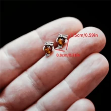 1 đôi bông tai mặt dây chuyền hình cú mèo phong cách Bohemian cổ điển, quà tặng lưu niệm thời trang tối giản Gothic. - bạc cổ 07 - Xem 5