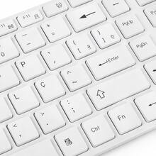 Slim Wireless 2.4 Ghz K-06 Premium Keyboard And Mouse Kit - 黑與白 - 查看 6