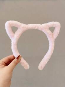 5个猫耳发箍，百搭女士发饰，适合秋冬季节佩戴 - 彩色 - 查看 13