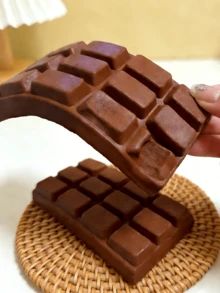 仿真巧克力软萌减压玩具，成人手指按摩器，趣味创意新奇礼物，适合复活节、生日、圣诞节、万圣节，派对礼品，送给家人和朋友的礼物，逼真巧克力软萌减压玩具，趣味挤压减压玩具，办公桌装饰，软萌玩具礼品 - 彩色 - 查看 5