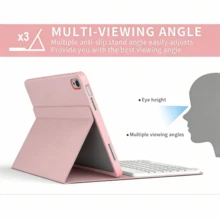 TenYide Bao da bàn phím phù hợp với Honor Pad X8/X9 11 inch/X8A/8 12"/9/7/X8 PRO, Mate Pad 10.4"/Pro 11"/11.5S"/11.5"/SE 10.4"/SE 11"/T10/11"/T10s, Tab P11/P11 Plus và các dòng máy tính bảng khác, Bao da bảo vệ máy tính bảng có chức năng bàn phím, Chức năng đứng, Chức năng gập, Phù hợp với bàn phím Bluetooth từ tính chuyên dụng cho máy tính bảng, Nhiều màu sắc lựa chọn, Không phù hợp với X9 11.5 inch 2025 - Hồng - Xem 4