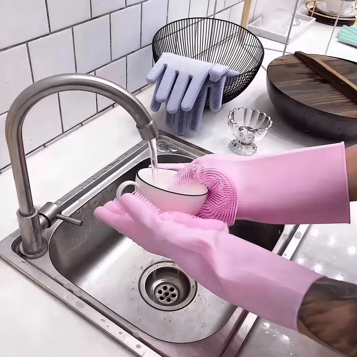 Magic Gloves Silicone Cleaning Brush For Dishwashing, Kitchen Dishwashing, Multipurpose Sponge, Pet - 各種各樣的 - 查看 6