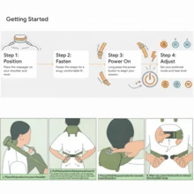 Shoulder & Neck Massager, Bionic Heated Massage Device, Acupressure Neck Massager, 4D Kneading Full Body Massage, Simulating Real Hand Massage, Relieve Pain And Relax Muscles. Suitable Gift For Women, Men, Moms, Dads - Black - View 7