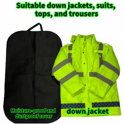 5pcs Transparent Garment Dust Cover Bags, Washable Suit Dress Coat Protector Storage Bags, Closet Organizer For Spring